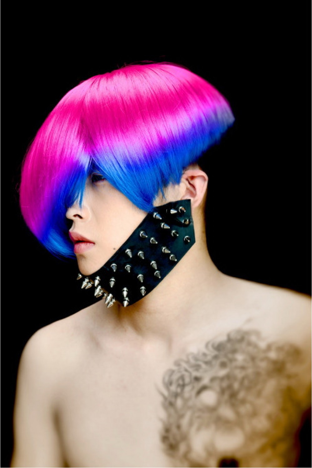 Heavy Duty Latex Spiked Chin Strap Heavy Duty Latex Spiked Chin Strap